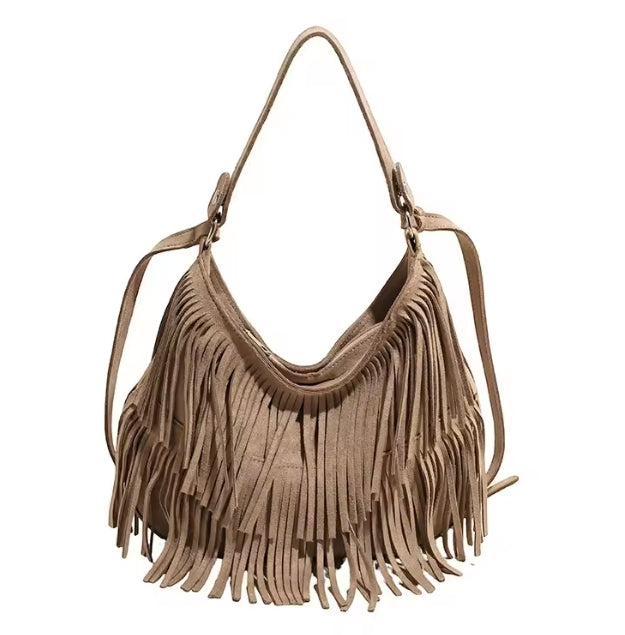 Bolso Cruzado con Flecos