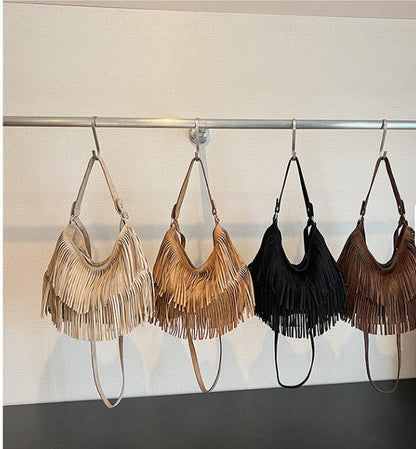 Bolso Cruzado con Flecos
