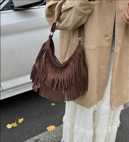 Bolso Cruzado con Flecos