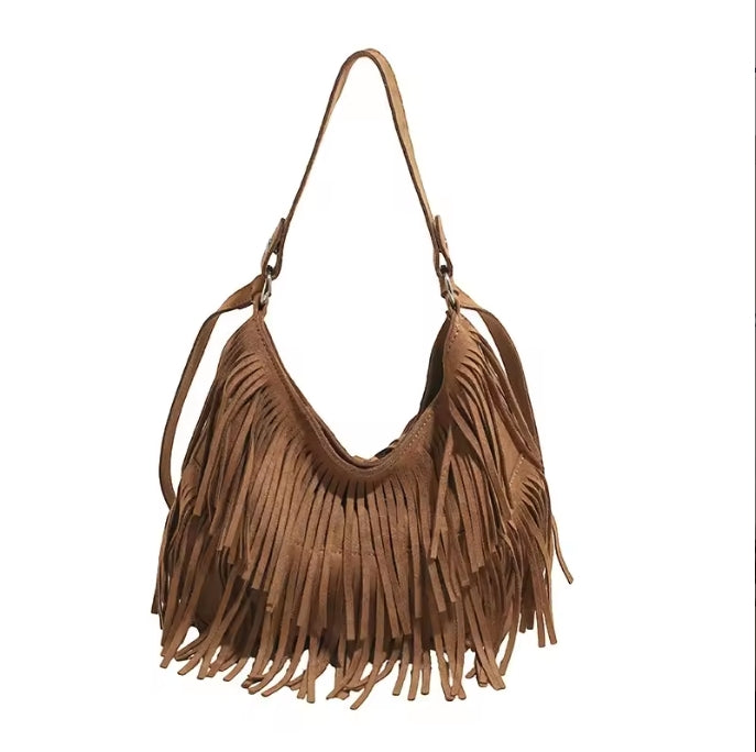 Bolso Cruzado con Flecos