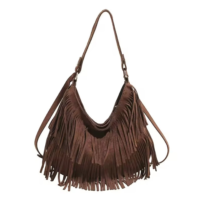 Bolso Cruzado con Flecos