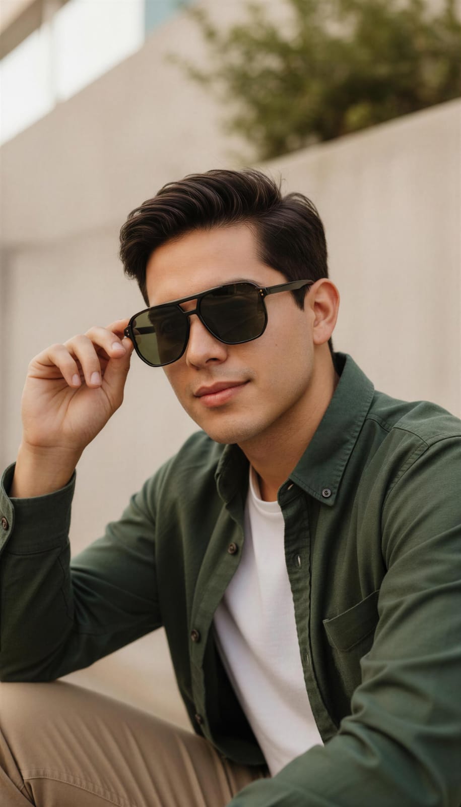 Lentes de Sol estilo Aviador Retro Unisex Negro