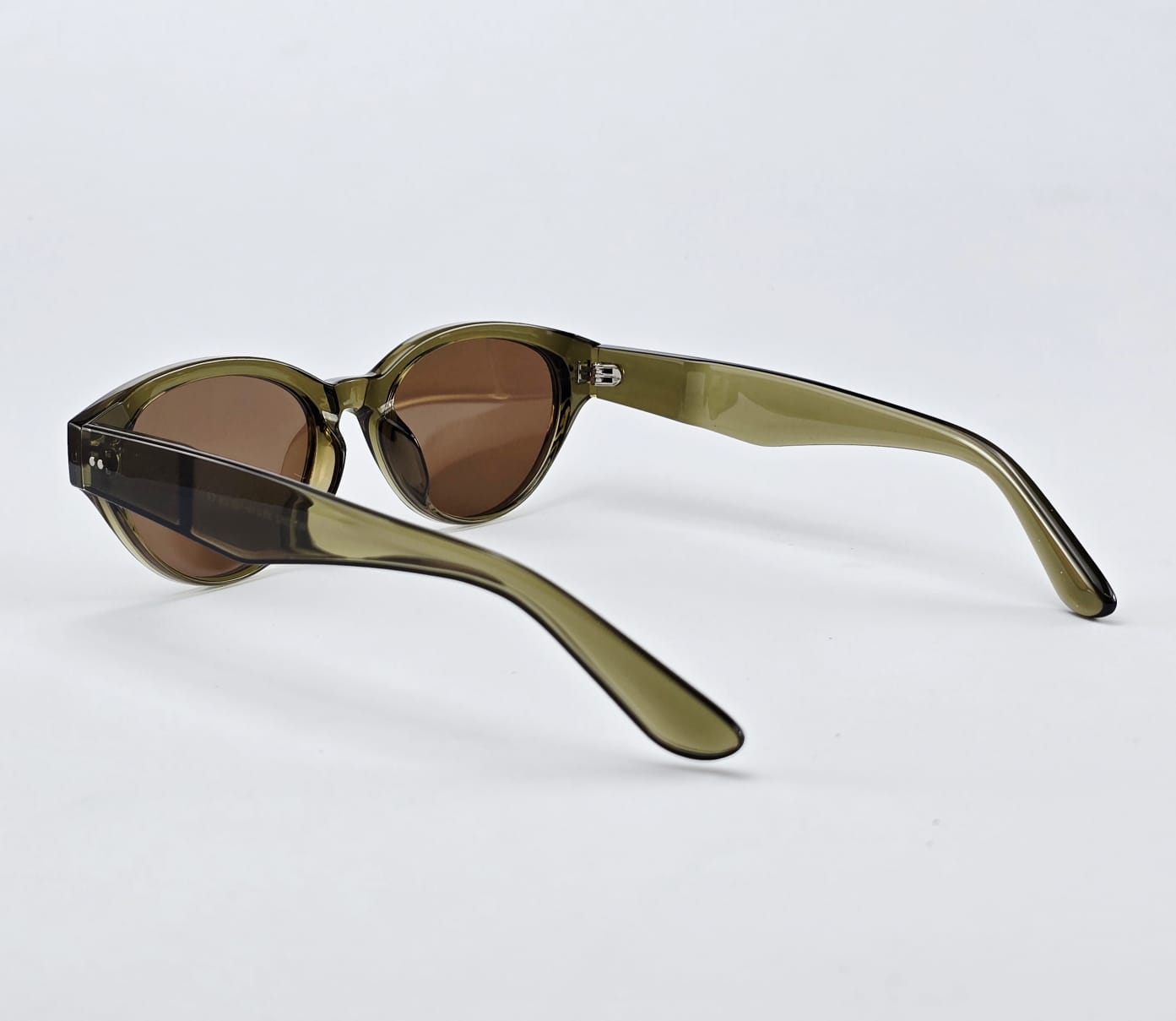 Lentes de Sol Estilo Ojo de Gato Verde