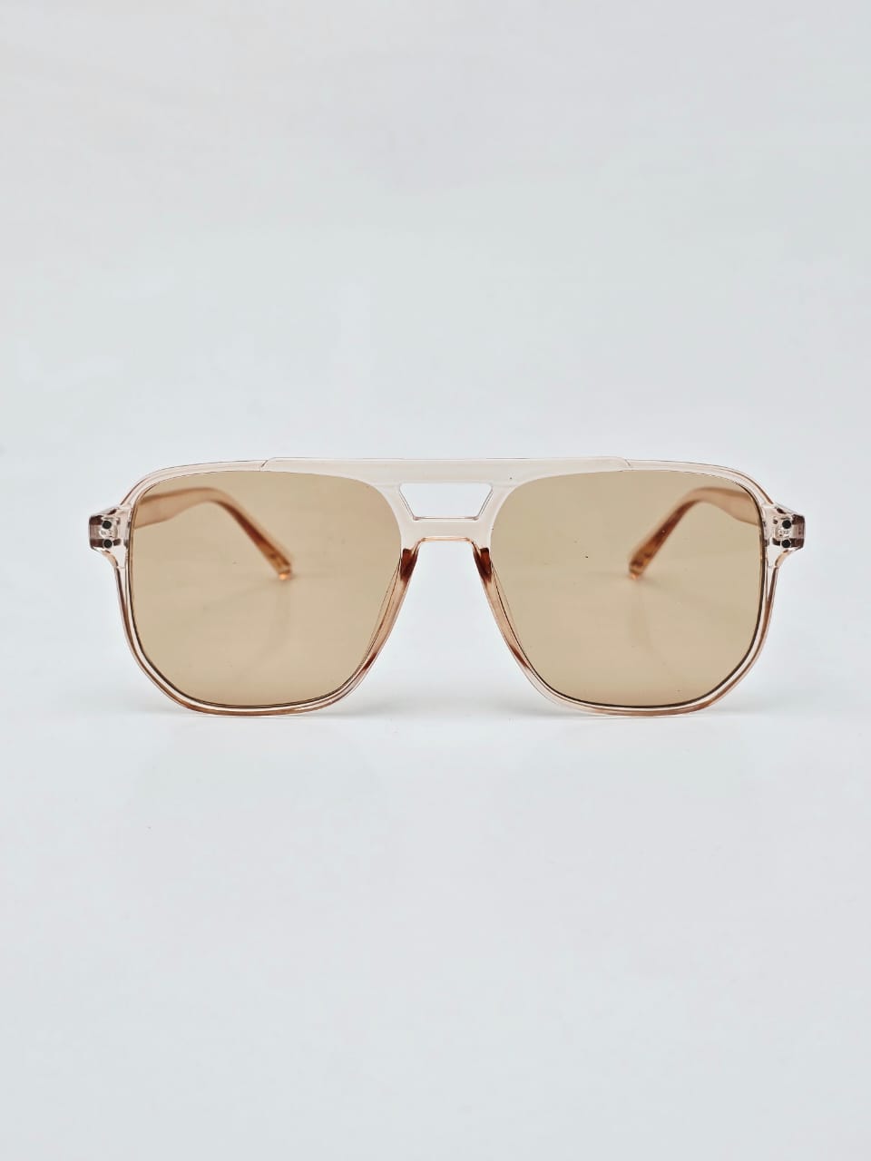 Lentes de Sol estilo Aviador Retro Unisex Rosa Translúcido