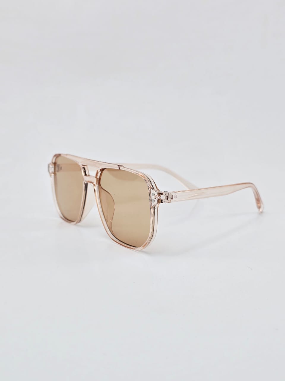 Lentes de Sol estilo Aviador Retro Unisex Rosa Translúcido