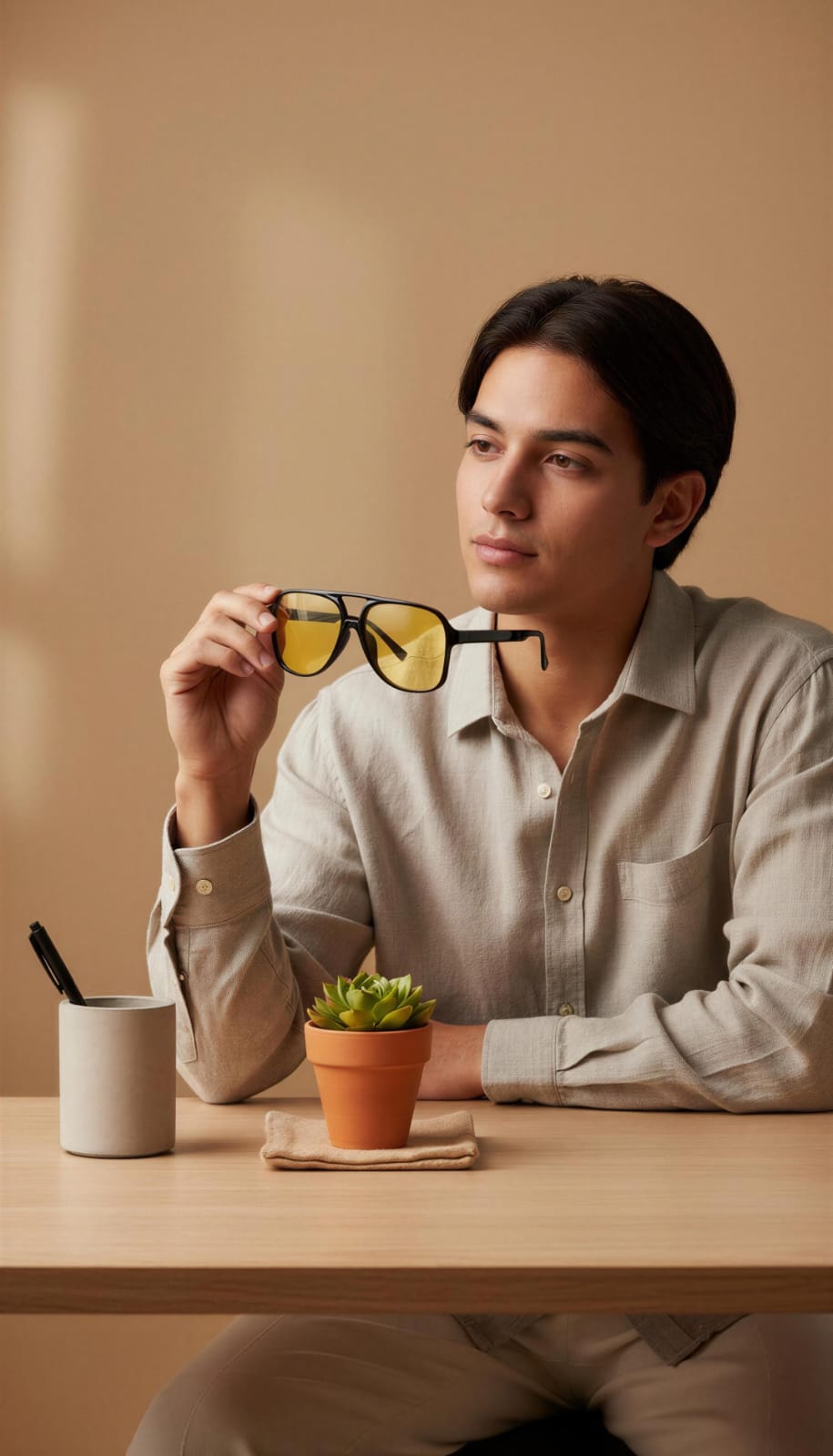 Lentes de Sol estilo Aviador Retro Unisex visión nocturna Eagle Eye