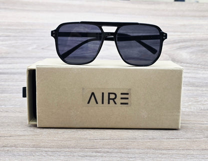 Lentes de Sol estilo Aviador Retro Unisex Negro