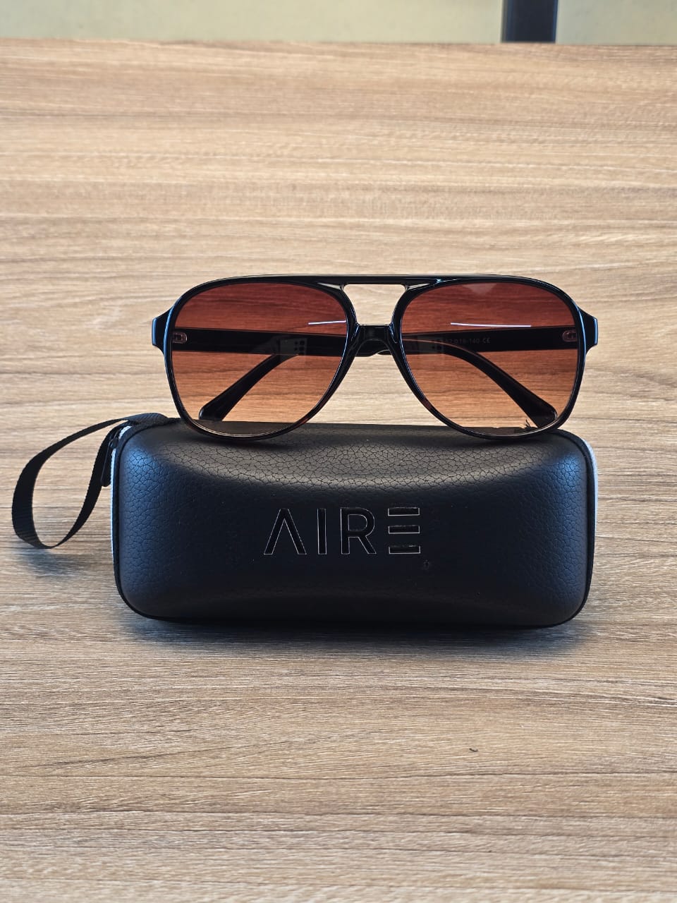Lentes de Sol estilo Aviador Retro Unisex Leopard Café
