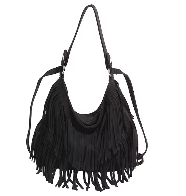 Bolso Cruzado con Flecos