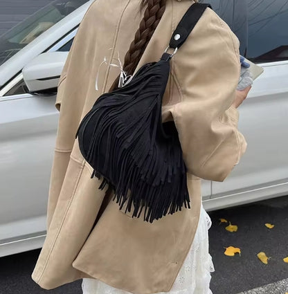 Bolso Cruzado con Flecos
